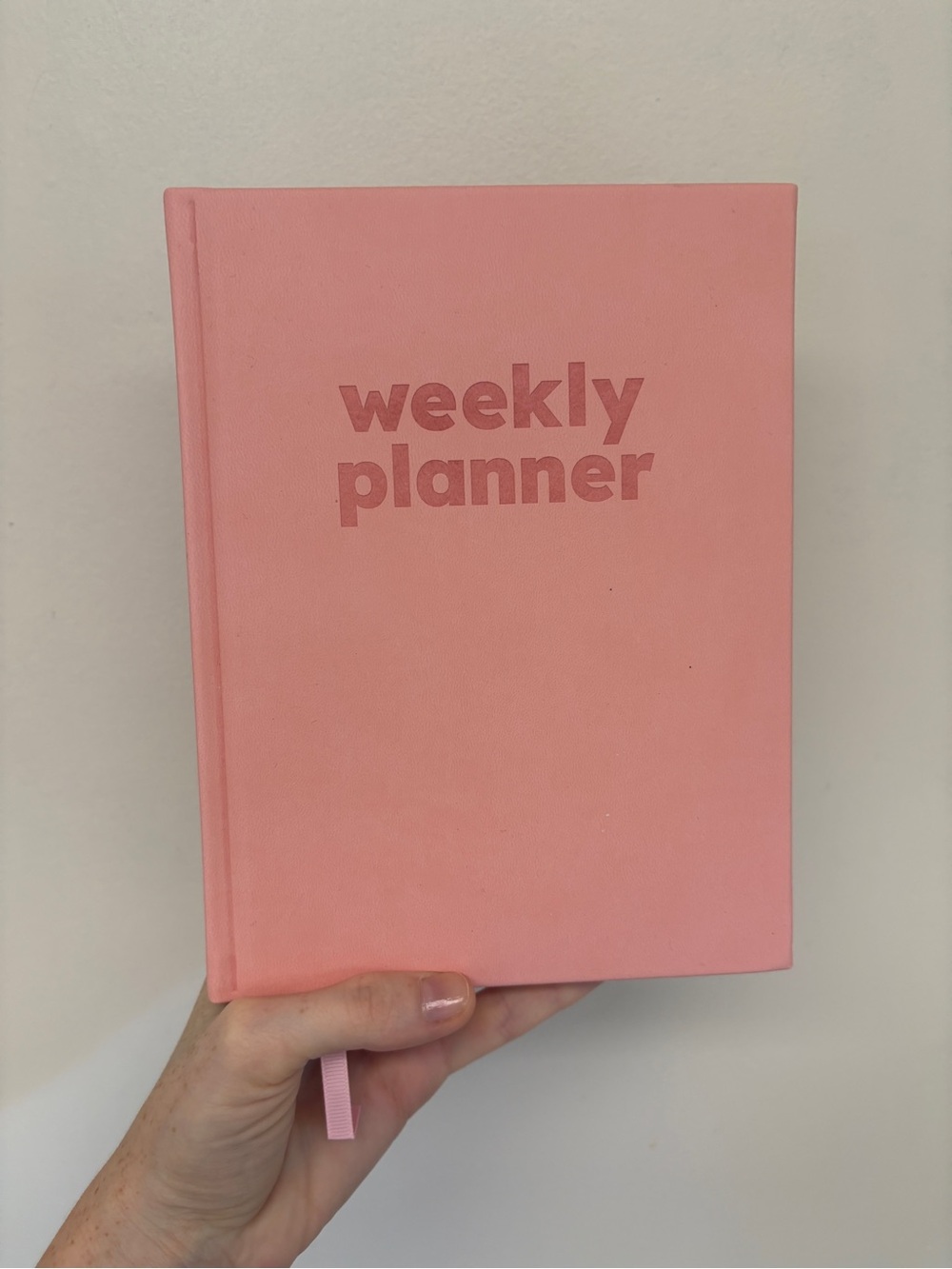 Pink Undated Daily Planner Agenda Notebook - FREE with purchase!